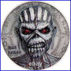 2024 Cook Islands $10 Iron Maiden Book of Souls 2 oz Silver Coin NGC MS 70