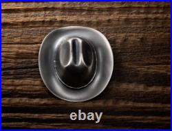2024 Cook Islands 1oz Silver Cowboy Hat Shaped Antiqued Coin Great Gift