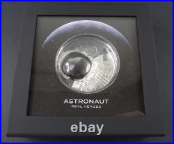 2024 Cook Islands Astronaut Real Heroes 3 Oz Silver Coin $20 Ultra HIgh Relief
