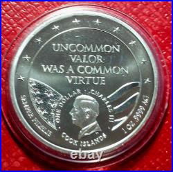2024 Cook Islands-Battle of Iwo Jima $1 Coin 1 oz. 9999 Fine Silver/Capsule