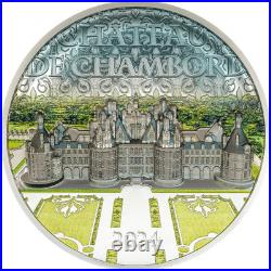 2024 Cook Islands Château De Chambord 5 oz Silver Colorized Proof Coin 2024 Cook Islands Château De Chambord 5 oz Silver Colorized Proof Coin