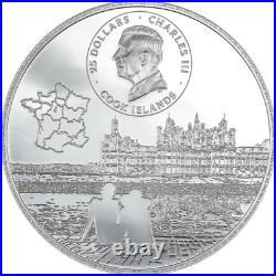 2024 Cook Islands Château De Chambord 5 oz Silver Colorized Proof Coin 2024 Cook Islands Château De Chambord 5 oz Silver Colorized Proof Coin