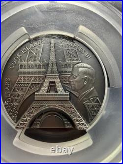 2024 Cook Islands Eiffel Tower 5oz Antique Finish FDI