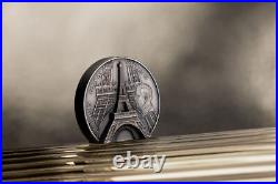 2024 Cook Islands Historical Monuments Eiffel Tower 5oz Silver Coin