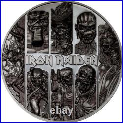 2024 Cook Islands Iron Maiden Eddie Collection 3 oz Silver Black Proof Coin