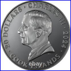 2024 Cook Islands Iron Maiden Eddie Collection 3 oz Silver Black Proof Coin 2024 Cook Islands Iron Maiden Eddie Collection 3 oz Silver Black Proof Coin