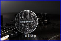 2024 Cook Islands Iron Maiden Eddie Collection 3 oz Silver Black Proof Coin 2024 Cook Islands Iron Maiden Eddie Collection 3 oz Silver Black Proof Coin