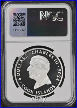 2024 Cook Islands Iron Maiden Killers 1 oz Silver Coin NGC 70 FR