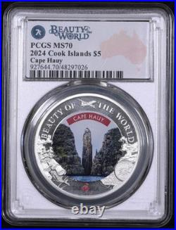 2024 Cook Islands PCGS MS-70 Cape Hauy-Beauty of the World