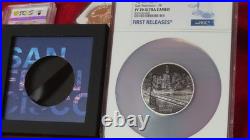 2024 Cook Islands Silver $5 San Francisco Big City Lights NGC PR70 First Release
