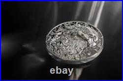 2024 Cook Islands Silver Burst Bald Eagle 3 oz Silver Proof Coin