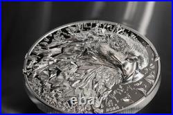 2024 Cook Islands Silver Burst Bald Eagle 3 oz Silver Proof Coin