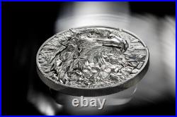 2024 Cook Islands Silver Burst Bald Eagle 3 oz Silver Proof Coin 2024 Cook Islands Silver Burst Bald Eagle 3 oz Silver Proof Coin