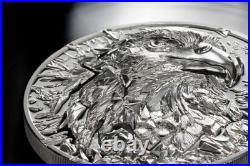 2024 Cook Islands Silver Burst Bald Eagle 3 oz Silver Proof Coin 2024 Cook Islands Silver Burst Bald Eagle 3 oz Silver Proof Coin