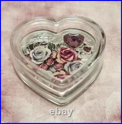 2024 Cook Islands Silver Coin Heart-shaped Love Happy Valentine's Day