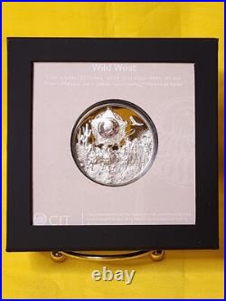 2024 Cook Islands WILD WEST Legends 3 Oz Silver Coin 20$