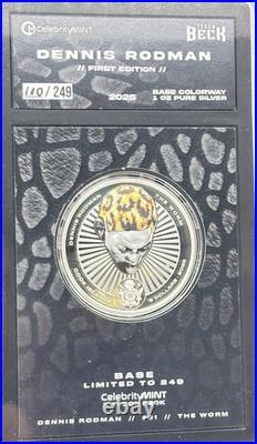 2025 $5 Cook Islands Tyson Beck 110 0f 249 1 oz Pure Silver #14233