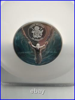 2025 Cook Island S $25 Moses Parting Red Sea Ultra High Relief PF70 Low Mintage