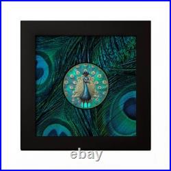 2025 Cook Islands 1 oz Silver The Spectrum Peacock Coloured Coin