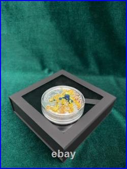 2025 Cook Islands $25 Yellowstone National Park 3D Topography Silver Coin