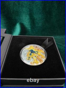 2025 Cook Islands $25 Yellowstone National Park 3D Topography Silver Coin