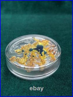 2025 Cook Islands $25 Yellowstone National Park 3D Topography Silver Coin