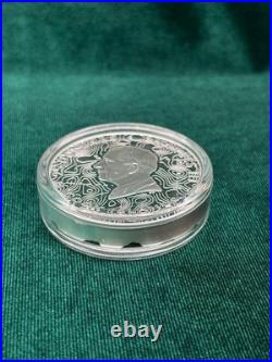 2025 Cook Islands $25 Yellowstone National Park 3D Topography Silver Coin