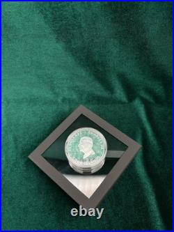 2025 Cook Islands $25 Yellowstone National Park 3D Topography Silver Coin
