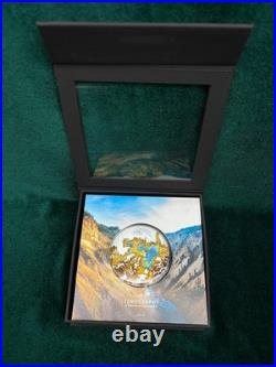2025 Cook Islands $25 Yellowstone National Park 3D Topography Silver Coin 2025 Cook Islands $25 Yellowstone National Park 3D Topography Silver Coin