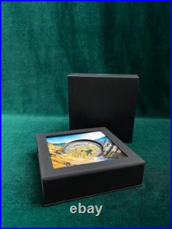 2025 Cook Islands $25 Yellowstone National Park 3D Topography Silver Coin