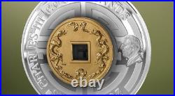 2025 Cook Islands Great Wall of China 3 oz Silver High Relief Gilded Proof Coin