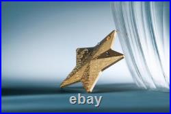 2025 Cook Islands Holiday Ornaments Winter Forest 1 oz Silver Gilded Coin