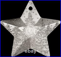 2025 Cook Islands Holiday Ornaments Winter Forest 1 oz Silver Shaped Coin 2025 Cook Islands Holiday Ornaments Winter Forest 1 oz Silver Shaped Coin