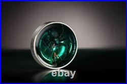 2025 Cook Islands Phobias Arachnophobia 2 oz Silver Colorized Enameled Coin