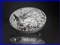 2025 Cook Islands Silver Burst Rhino 3 oz Silver High Relief Proof Coin 2025 Cook Islands Silver Burst Rhino 3 oz Silver High Relief Proof Coin