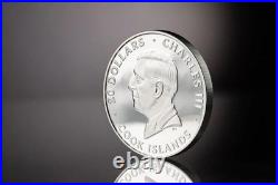 2025 Cook Islands Silver Burst Rhino 3 oz Silver High Relief Proof Coin 2025 Cook Islands Silver Burst Rhino 3 oz Silver High Relief Proof Coin