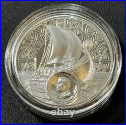 2026 1 Oz. 9999 Silver $5 Cook Islands Proof Legends Savage Vikings Coin UHR