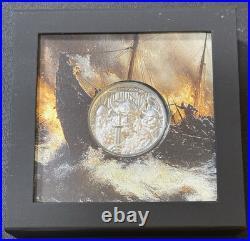 2026 1 Oz. 9999 Silver $5 Cook Islands Proof Legends Savage Vikings Coin UHR
