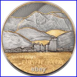 2026 Cook Islands Golden Landscapes Scottish Highland 2 oz Silver Coin