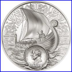 2026 Cook Islands Legends Savage Vikings 3 oz Silver Gilded Proof Coin