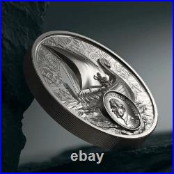 2026 Cook Islands Legends Savage Vikings 3 oz Silver Gilded Proof Coin