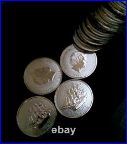 20 2021 Cook Islands 1/10 oz. Silver Bounty BU SILVER Coins. 9999 silver