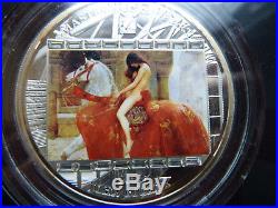 20$ Cook Islands 2013 LADY GODIVA 3oz. 999 Silver Proof Coin MASTERPIECES OF ART