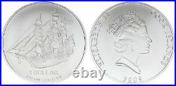 20x 1 Unze Silber 1 Dollar Cook Islands Segelschiff Bounty 2009 BU (46831)