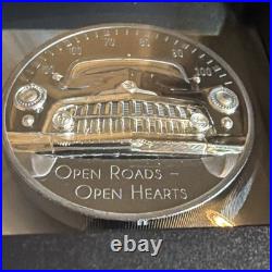 2 OZ SILVER 999 OPEN ROADS 10 Dollari Cook Islands 2021 BLACK PROOF 2 OZ SILVER 999 OPEN ROADS 10 Dollari Cook Islands 2021 BLACK PROOF