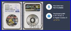 2 Oz Silver Coin 2023 Cook Islands Iron Maiden Piece of Mind NGC PF 70 UCAM FR