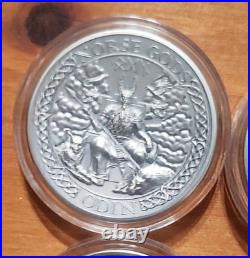 2 oz. Fine Silver 6-Coin Collection Norse Gods 2015/2016