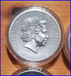 2 oz. Fine Silver 6-Coin Collection Norse Gods 2015/2016