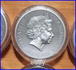 2 oz. Fine Silver 6-Coin Collection Norse Gods 2015/2016