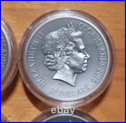 2 oz. Fine Silver 6-Coin Collection Norse Gods 2015/2016